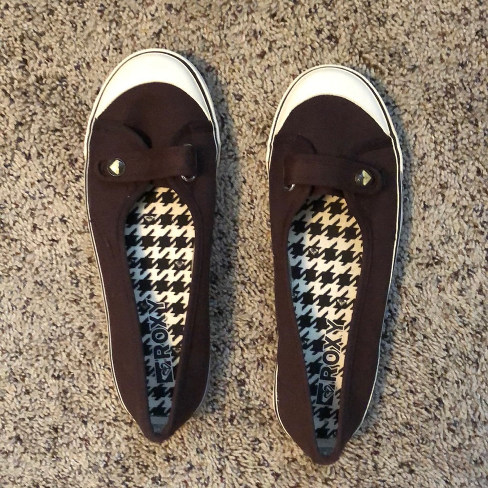 Brown Roxy Slip-on Shoes